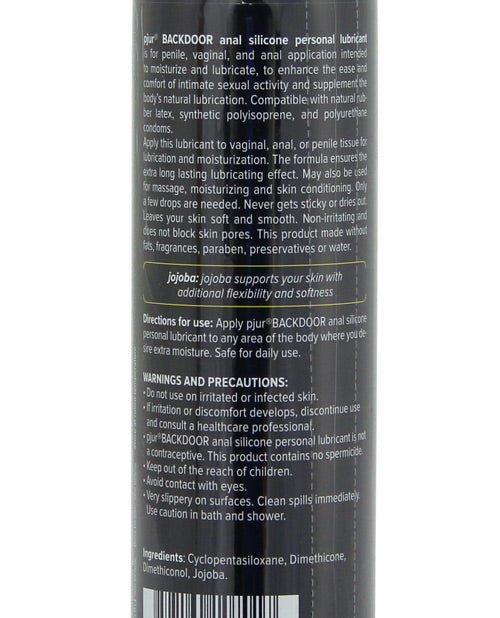 Back Door Anal Silicone Personal Lubricant - 100 ml Bottle