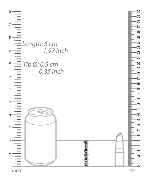 9mm Urethral Sounding Metal Plug