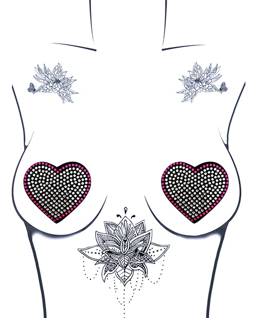 Burlesque Heart N&#039; Soul Crystal Heart Pasties