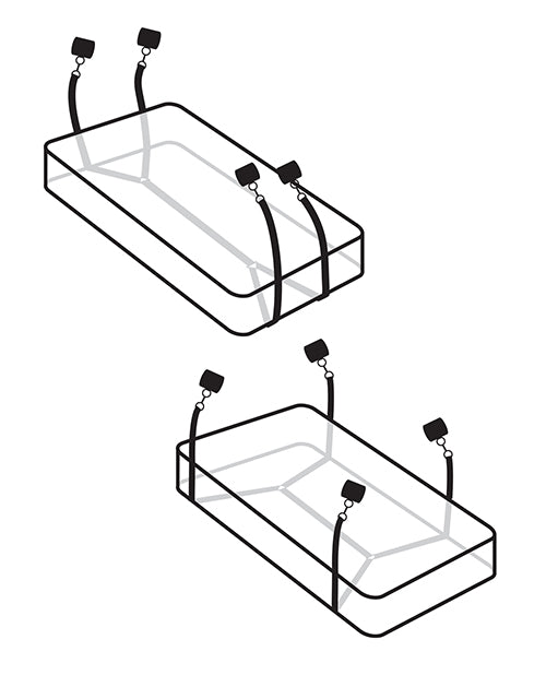 Wraparound Mattress Restraints - Black