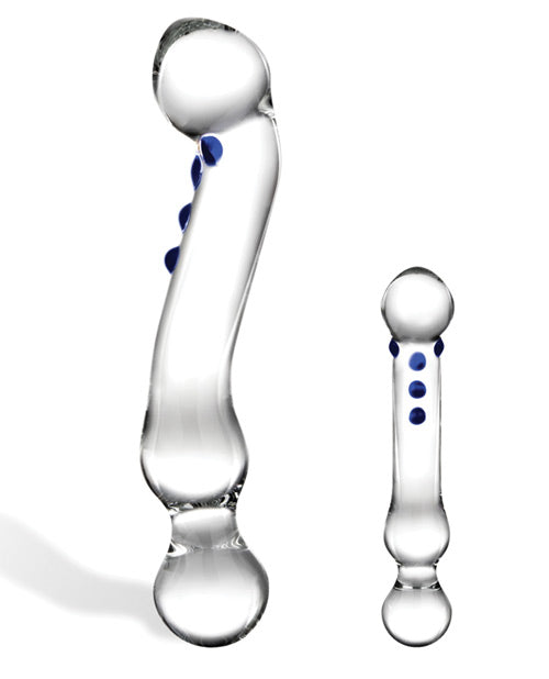 6&quot; Textured G-Spot Glass Dildo