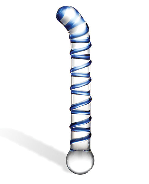 Mr. Swirly 6.5&quot; G-Spot Glass Dildo