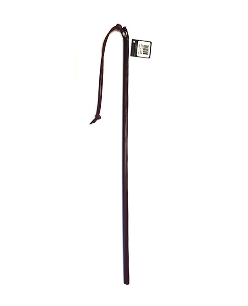 Spartacus 24&quot; Leather Wrapped Cane - Burgundy