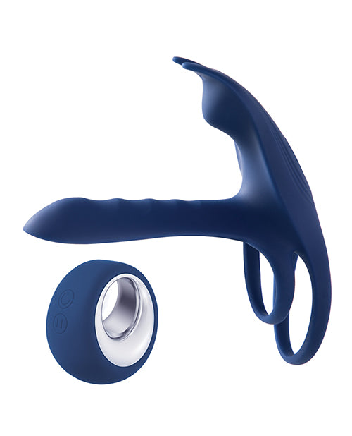 Blue Fox Vibrating Girth Enhancer Penis Sleeve