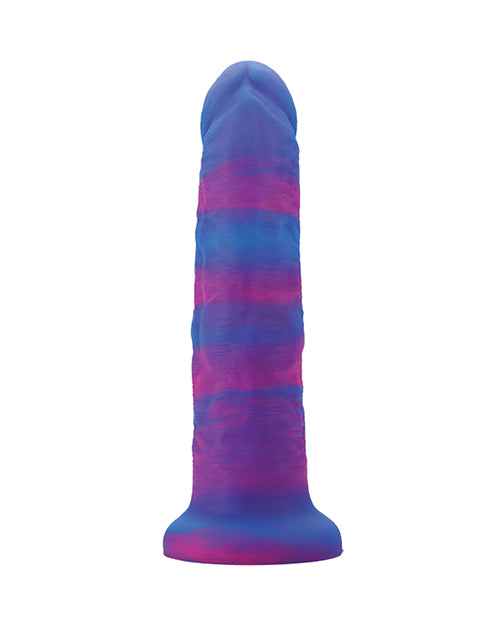 Rainbow 8&quot; Dildo w/Suction Cup