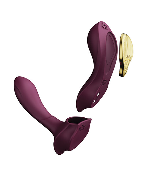 ZALO Aya Wearable Vibrator w/Remote - Velvet Purple