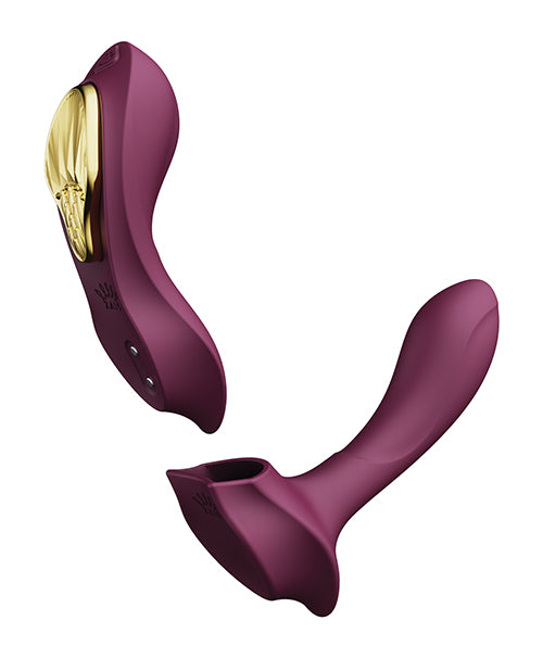 ZALO Aya Wearable Vibrator w/Remote - Velvet Purple