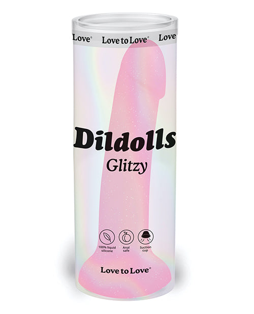 Curved Suction Cup Dildolls Glitzy