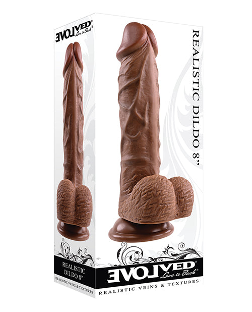 8&quot; Realistic Dildo w/Balls