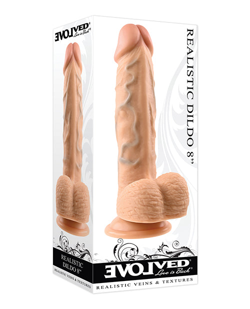 8&quot; Realistic Dildo w/Balls