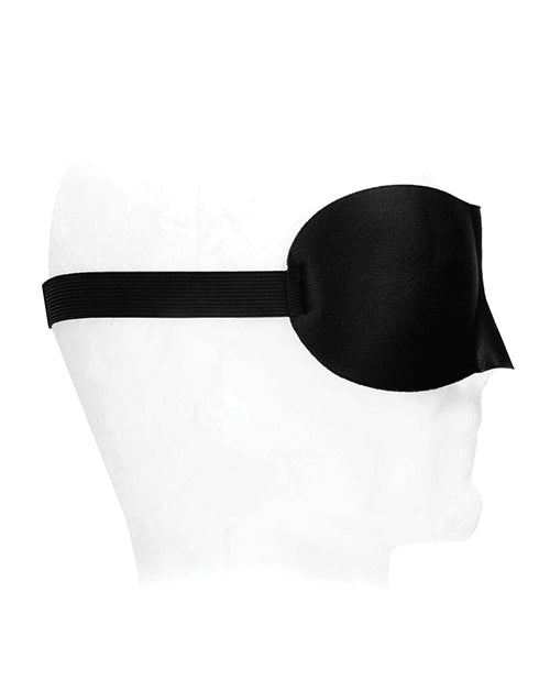 Satin Curvy Eye Mask w/Elastic Straps