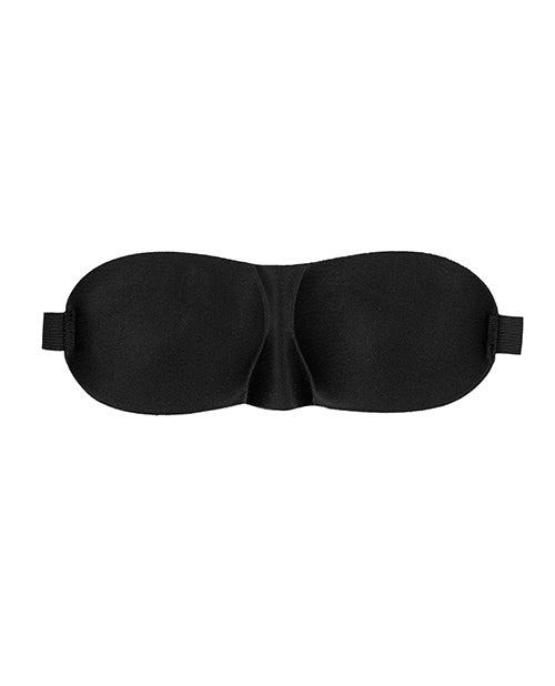 Satin Curvy Eye Mask w/Elastic Straps