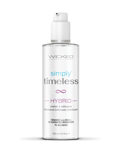 Wicked Sensual Care Simply Timeless Hybrid Water &amp; Silicone Lubricant - 4 oz