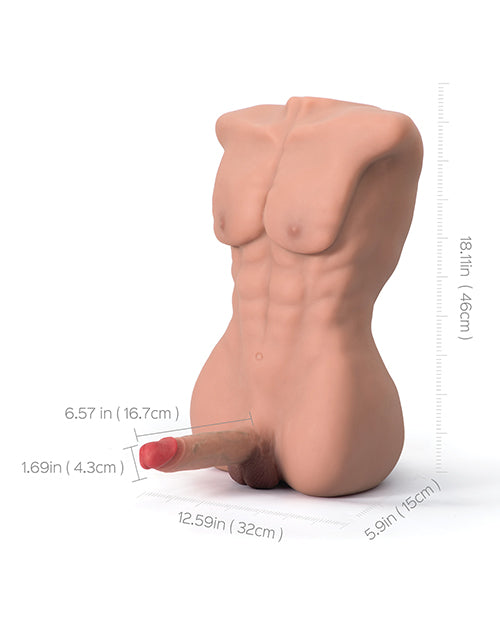 Torso Male Sex Doll with Flexible Dildo