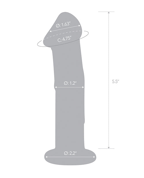 6&quot; Dildo w/Veins &amp; Flat Base