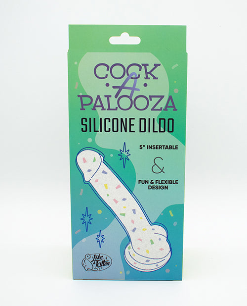 Cock-A-Palooza Confetti Silicone Suction Dildo