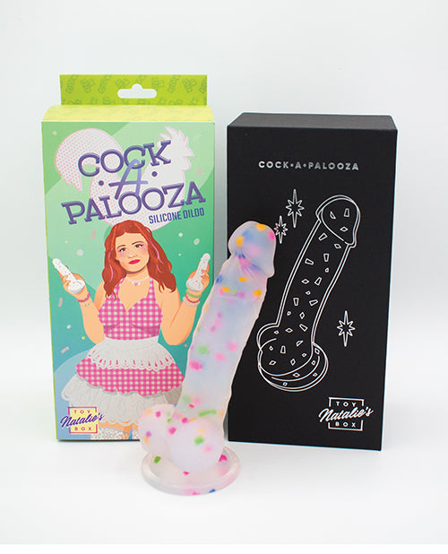 Cock-A-Palooza Confetti Silicone Suction Dildo