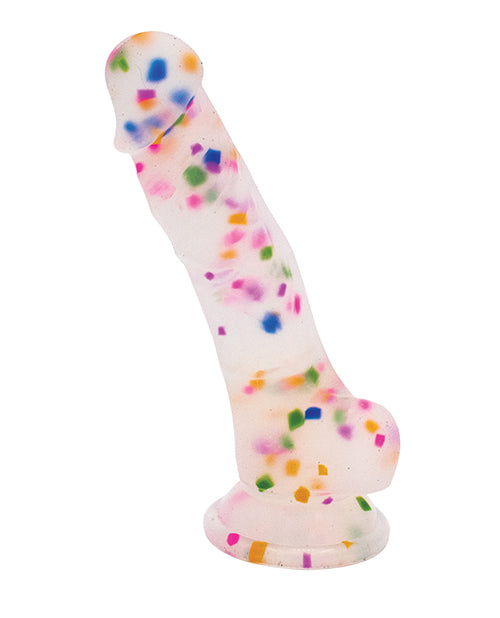 Cock-A-Palooza Confetti Silicone Suction Dildo