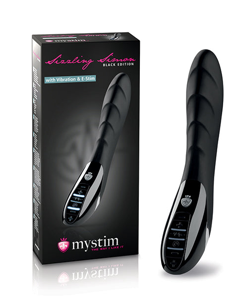 Sizzling Simon eStim Vibrator Black Edition