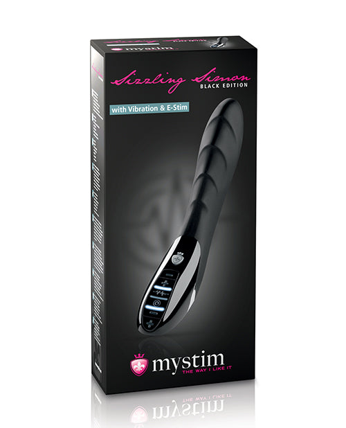 Sizzling Simon eStim Vibrator Black Edition