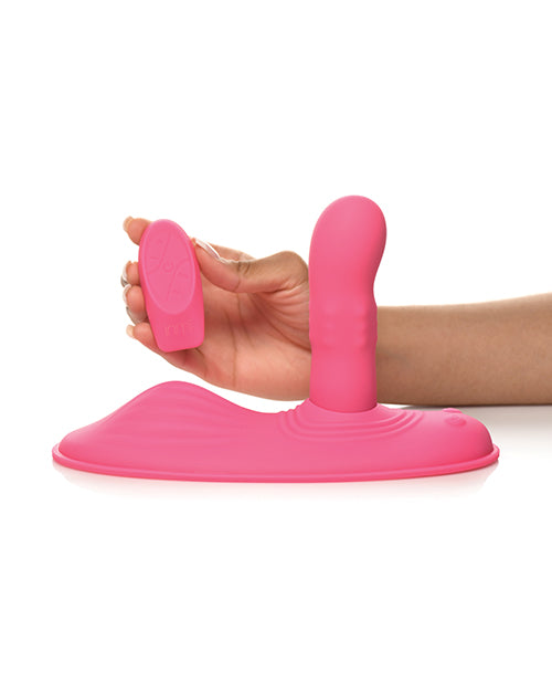 Spin N&#039; Grind Rotating &amp; Vibrating Silicone Grinder - Pink