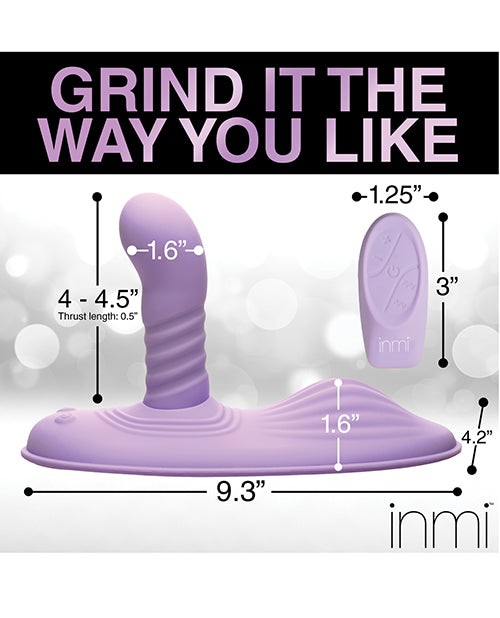 Thrust N&#039; Grind Thrusting &amp; Vibrating Silicone Grinder - Purple