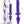 Together Double Pleasure 11"  Double-Ended Dildo & Butt Plug - Purple