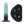 VeDO Duo Silicone Dildo w/Harness - Turquoise/Black